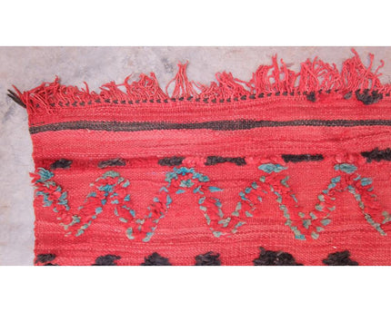 Zuiver wollen Marokkaans Kelim Berber tapijt 177 x 232 cm