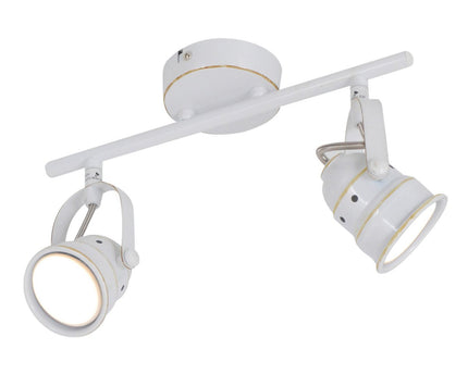 2 -Ser LED -plafondspot "Shabspo" 2x Gu10, Max.