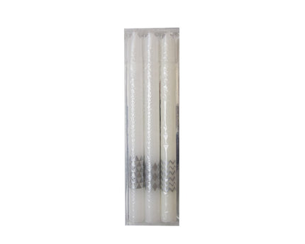 Silver Decor Torch Candles - veel van 3