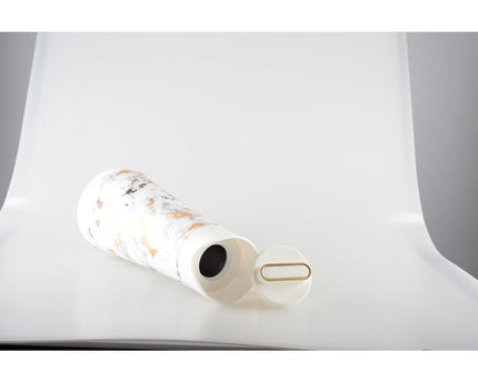 Marmeren isotherme koffiezetapparaat met gouden handgreep 1L