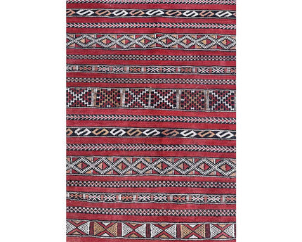 Zuiver wollen Marokkaans Kelim Berber tapijt 88 x 167 cm
