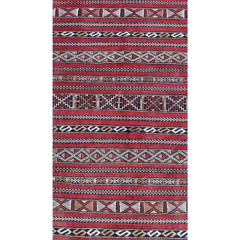 Zuiver wollen Marokkaans Kelim Berber tapijt 88 x 167 cm