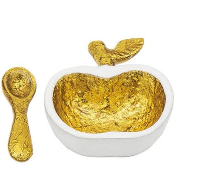 Apple Cup met kleine gouden lepel