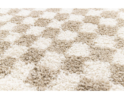 CHECKERS Zacht en comfortabel hoogpolig vloerkleed