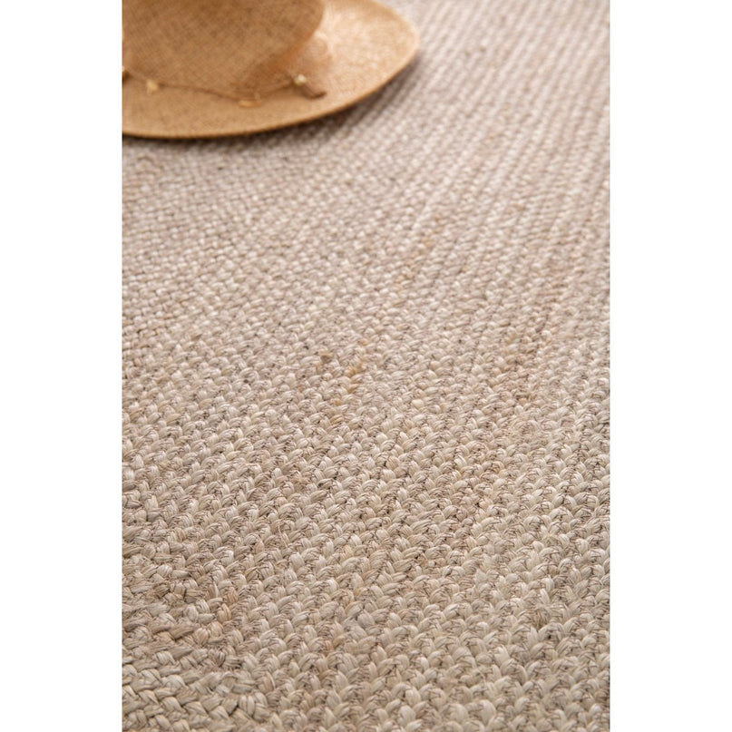 Handgemaakte designermat in Indira Jute