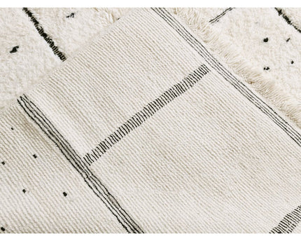 Authentiek Berber vloerkleed van Khouribga-wol 200 x 300 cm
