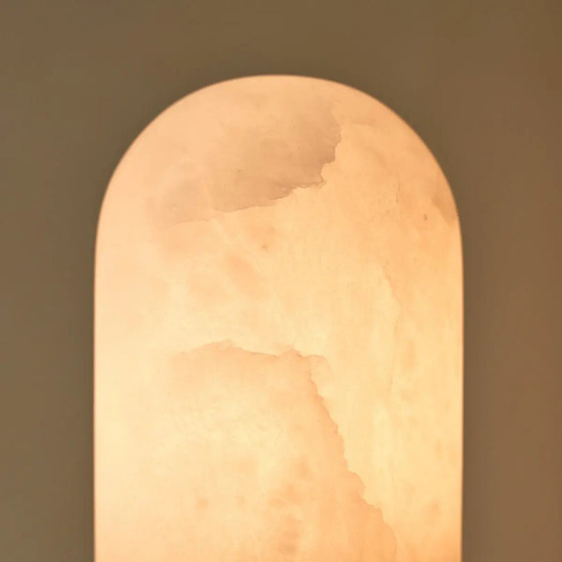 Mateo Stijlvolle Albasten Lamp met Gouden Bodem - Stijlvol design