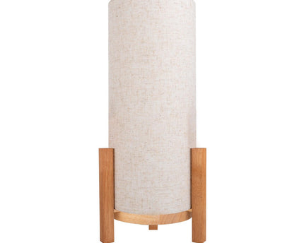 Ackitical Lamp "Madita" 48 cm hoog, in wit/natuur, met geïntegreerde LED, dimbaar met aanraaksensor