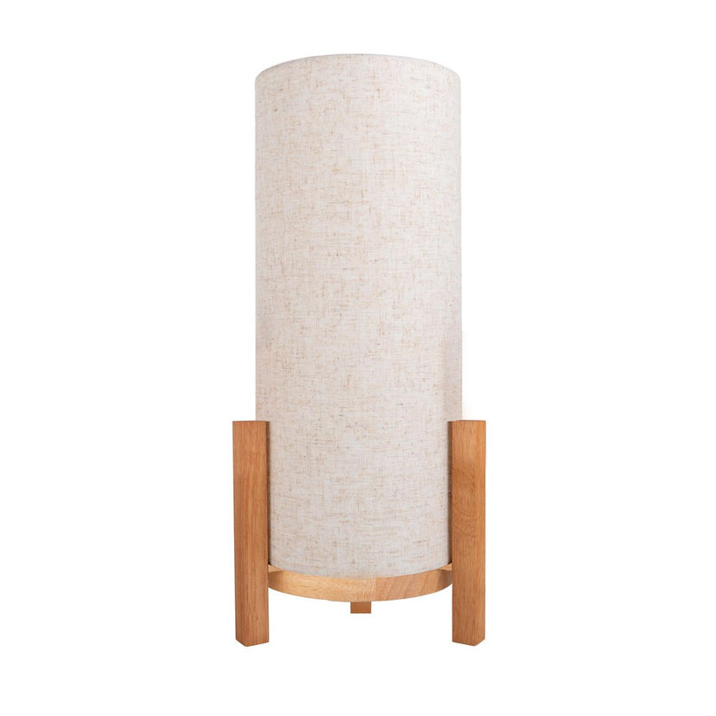 Ackitical Lamp "Madita" 48 cm hoog, in wit/natuur, met geïntegreerde LED, dimbaar met aanraaksensor