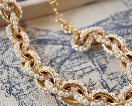 Vintage geïnspireerde parelketting