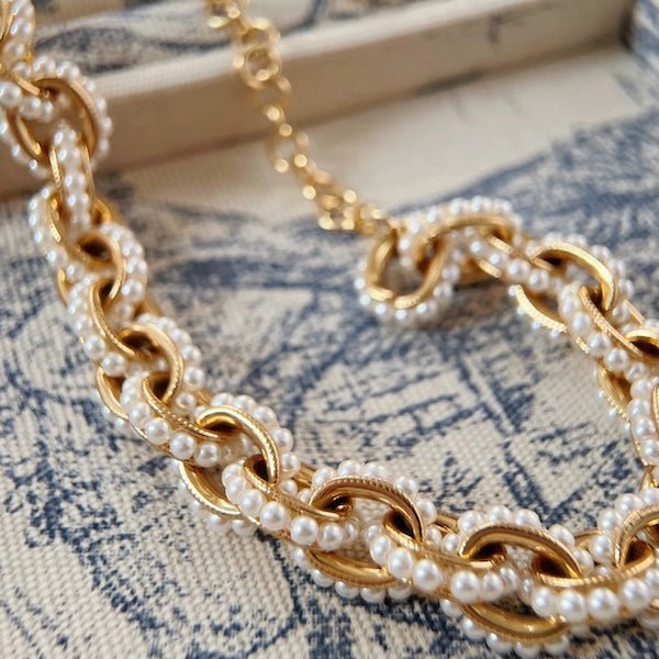 Vintage geïnspireerde parelketting