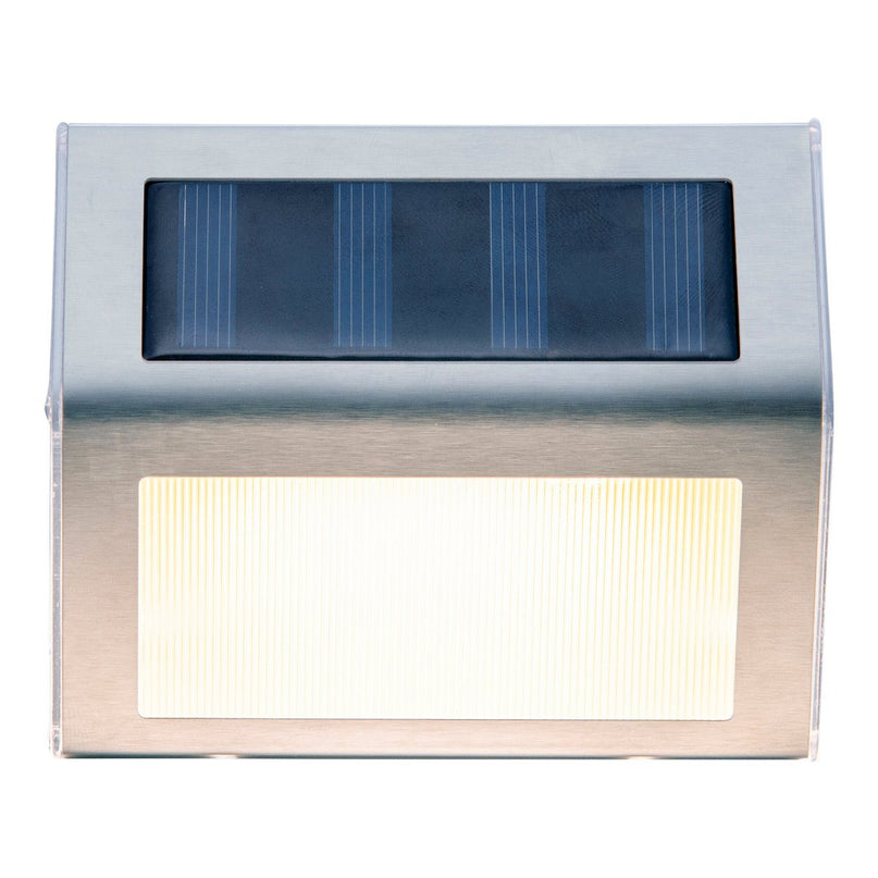 4 Set LED LED Solar Outer Light, voor buiten, wandlamp-metaal en plastic in stalen blank, met geïntegreerde LED
