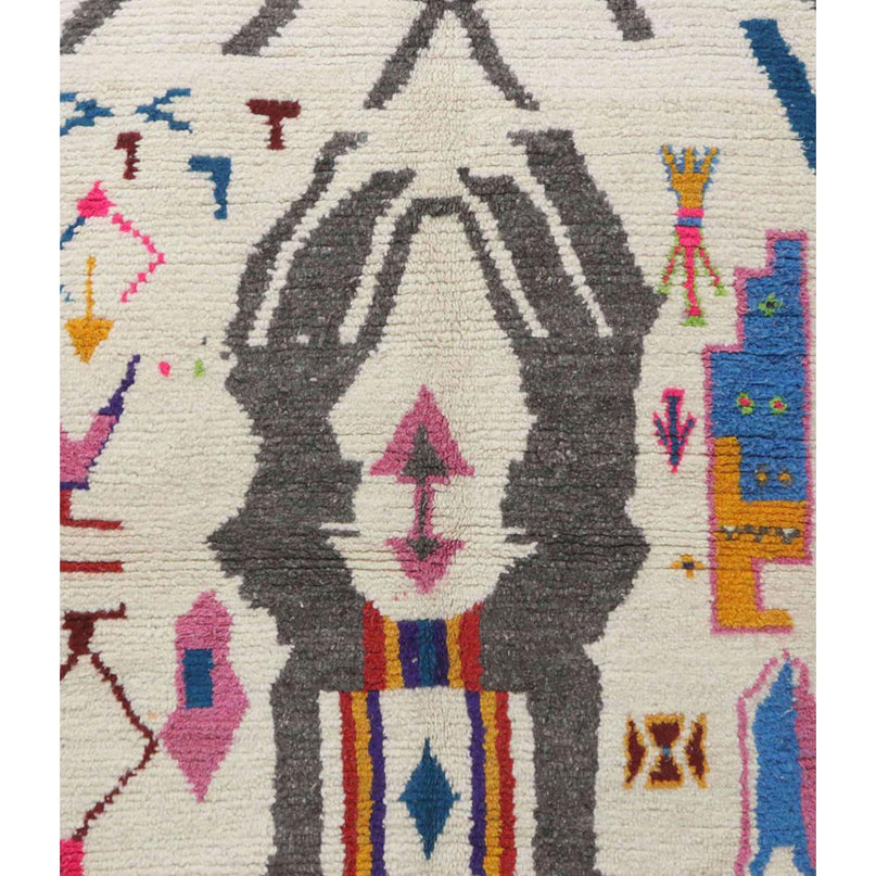 Handgemaakt eigentijds Berber-tapijt 140 x 240 cm