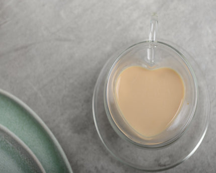 Dubbele wandbekers koffie in hart 150 ml - veel 2