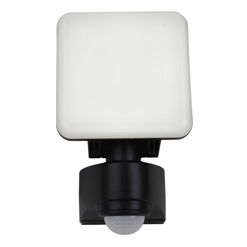 LED externe wandlamp "Jaro" met 360 ° bewegingsdetector, gemaakt van plastic in antraciet, met geïntegreerde LED