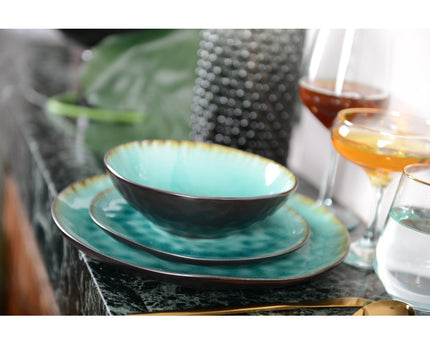 Groene dessertplaat