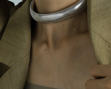 Dikke stretch designarmband en choker