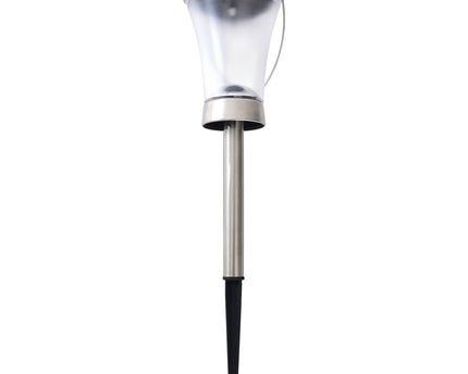 8 Set LED-decoratie Solar Light, voor buiten, gemaakt van metaal en plastic in stalen blanke, geïntegreerde LED