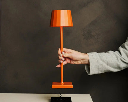 Wouter oranje bloesem oplaadbare tafellamp-draadloos opladen, dimable, 120 uur batterijduur
