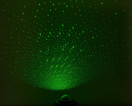 Atmosferische Galaxy LED -projector, decoratieve verlichting gemaakt van plastic, kleurrijke, geïntegreerde LED, voor binnen