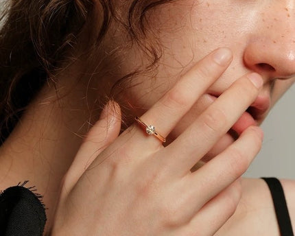 Uniek ontwerp twinkled star ringen