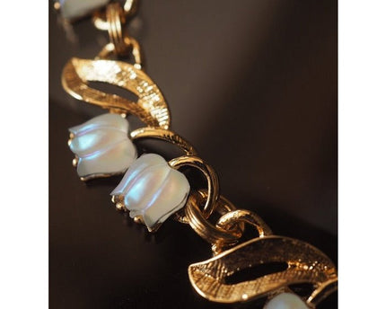 Moonlight Muguet - Vintage Lelietje-van-dalen ketting