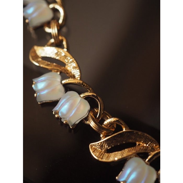 Moonlight Muguet - Vintage Lelietje-van-dalen ketting