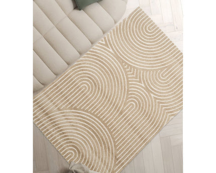 Tapijt met zacht en comfortabel groove relief effect