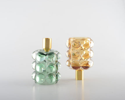 Gele en groene bubbel kandelaars - veel 2
