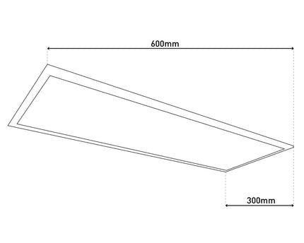 LED -paneel plafondlamp "Salta"