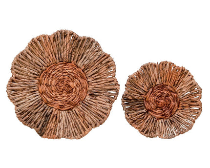 Wanddecor of Schaal MELAYA Wandmand van Bananenvezel (2 maten)
