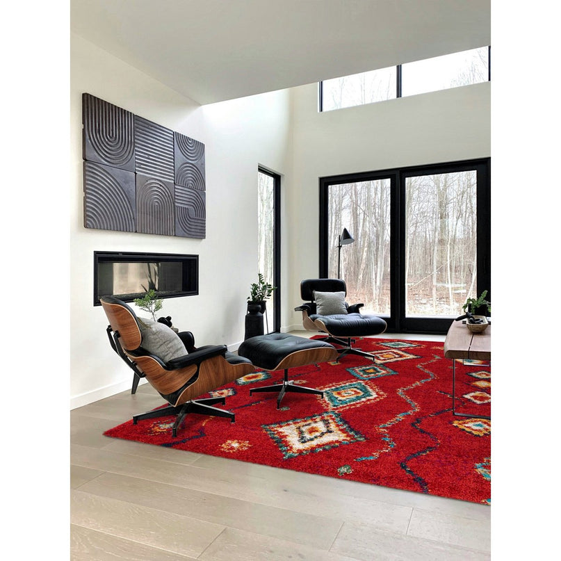 Dikke en comfortabele inheemse tapijt in etnische stijl