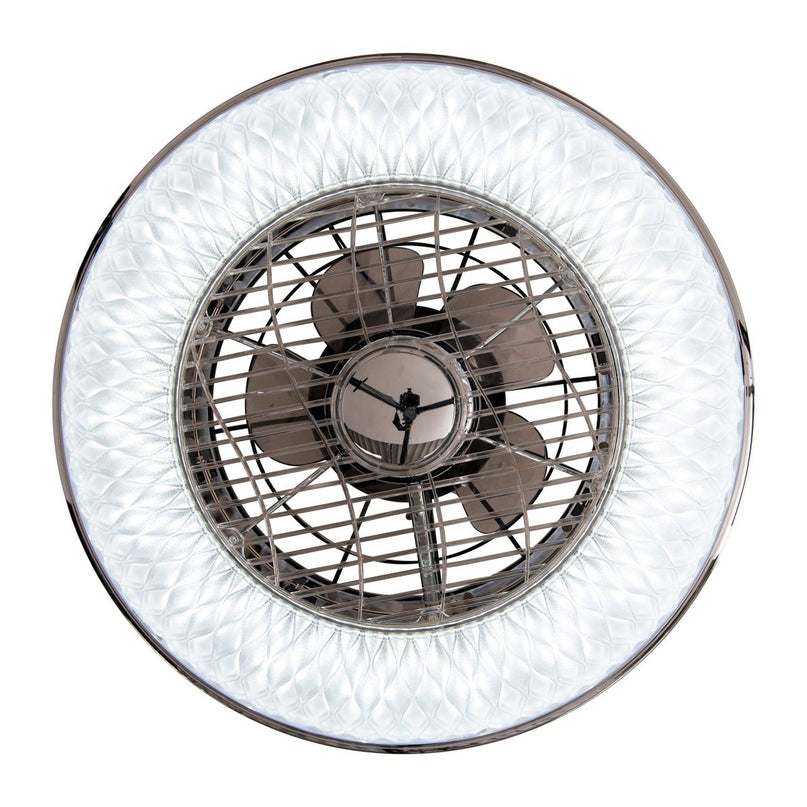 LED -plafondlicht "Viento" met ventilator, gemaakt van metaal en plastic, met geïntegreerde LED's, verlichting voor woonkamers of kantoor