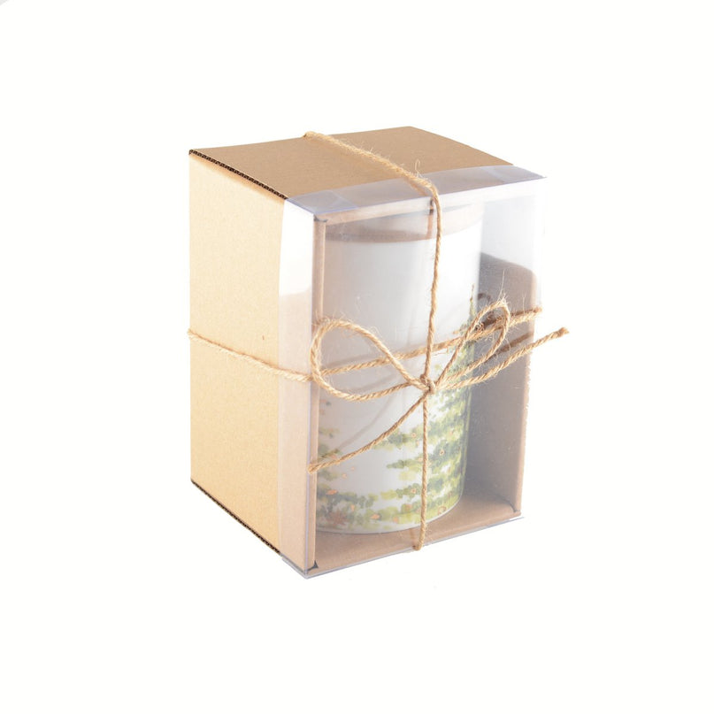 Pot met houten deksel 10x10x9.4