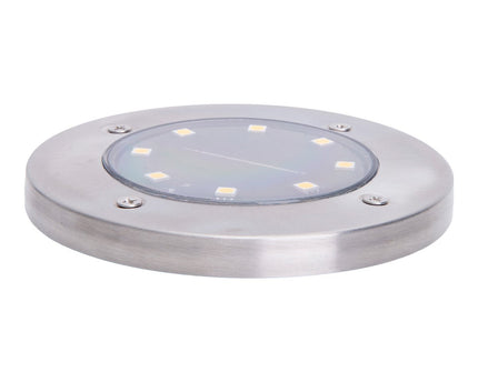 6-set LED LED-zonnebodem-zo-spit "Kian", voor buiten, spiesjes gemaakt van metaal en plastic in staal blanco, met geïntegreerde LED