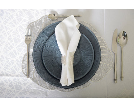 ZILVEREN FILIGREE BLADPLATTER