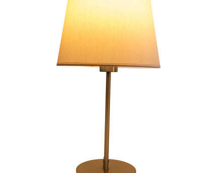 Tafellamp "Bologna" H: 45 cm beige/messing