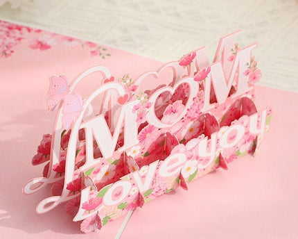 3D-kaart voor de dagkaart van Mum-Mother's Day