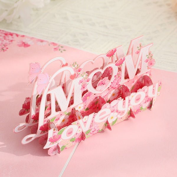 3D-kaart voor de dagkaart van Mum-Mother's Day