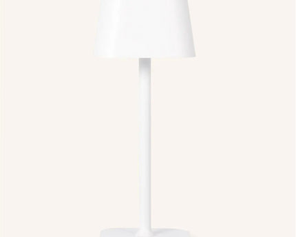 Ava witte oplaadbare tafellamp – stijlvolle, draadloze en dimbare verlichting