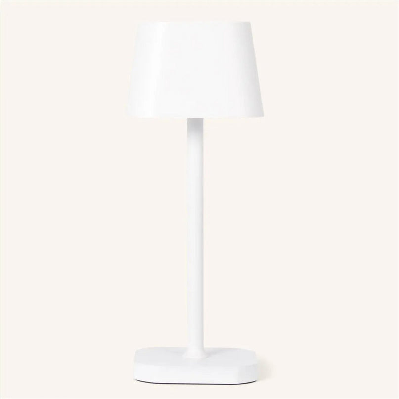 Ava witte oplaadbare tafellamp – stijlvolle, draadloze en dimbare verlichting
