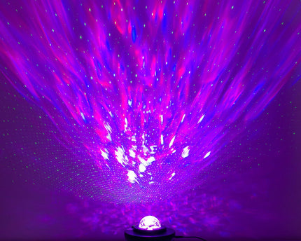 Atmosferische Galaxy LED -projector, decoratieve verlichting gemaakt van plastic, kleurrijke, geïntegreerde LED, voor binnen