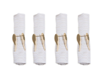 Set van 4 ronde van engelenhanddoeken