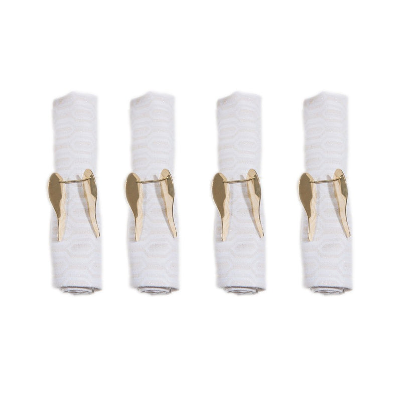 Set van 4 ronde van engelenhanddoeken