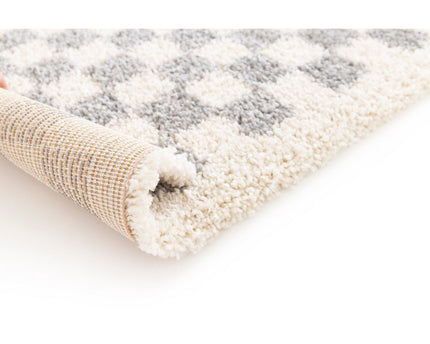 Tapis à poil haut doux en comfortabele CHECKERS