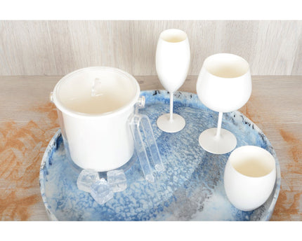 Acryl witte basknuffels - veel van 6