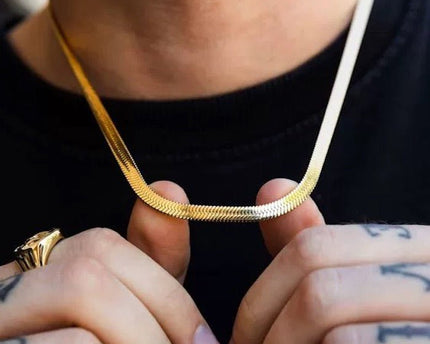 Unisex visgraatketting - 5 mm breed