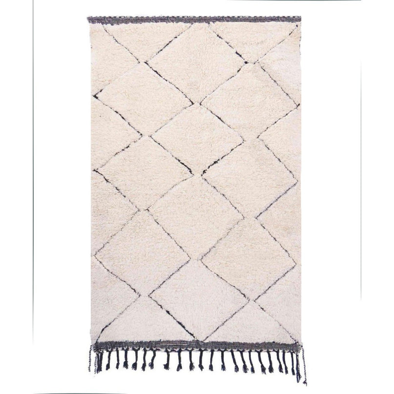 Zuiver wollen Marokkaans Berber-tapijt 148 x 248 cm
