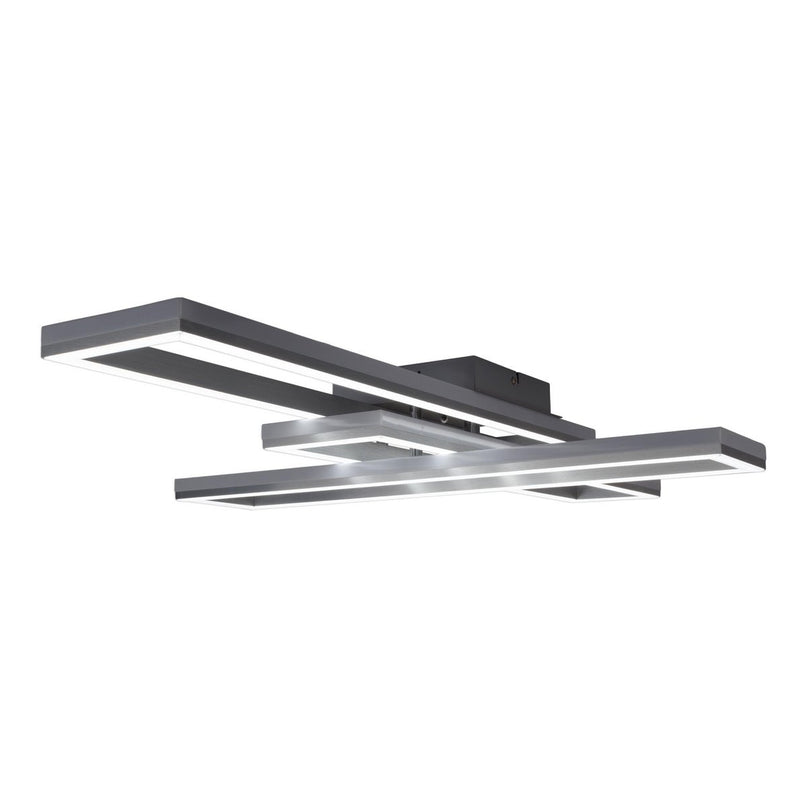 LED CCT-plafondlamp + RGB-backlight "Bantry" met veel functies, 95 cm lang, inclusief afstandsbediening