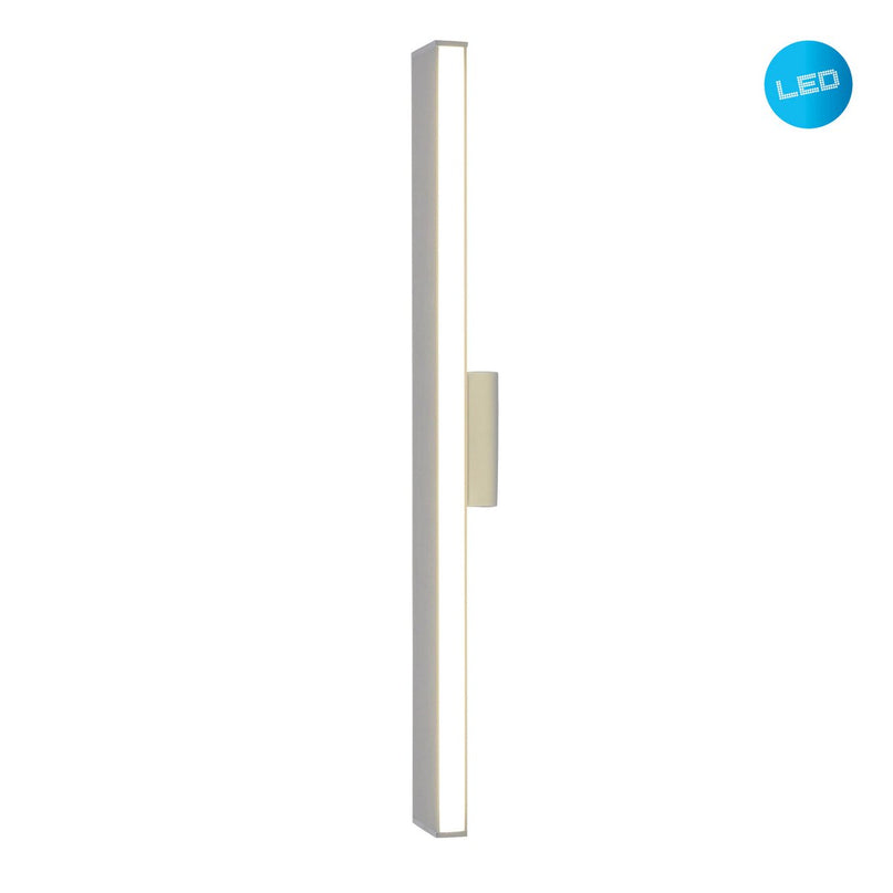 LED -wandlamp Dubai "", moderne wandlamp gemaakt van aluminium en plastic, stevig gebouwd -in LED's, 60 cm lang of hoog. Ideaal voor de verlichting van ingangen, gangen, voor het structureren van grote wandoppervlakken